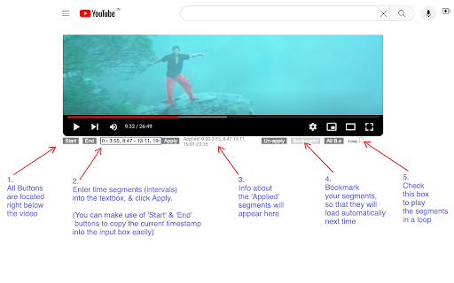YouTube Parts Looper  Bookmarker  from Chrome web store to be run with OffiDocs Chromium online YouTube Parts Looper  Bookmarker  from Chrome web store to be run with OffiDocs Chromium online