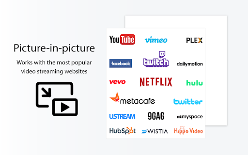 YouTube Picture in Picture  from Chrome web store to be run with OffiDocs Chromium online