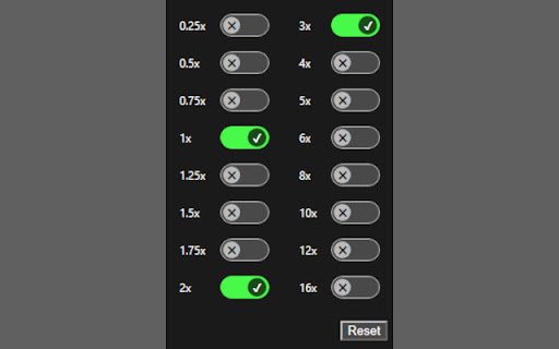 YouTube Playback Rate Control  from Chrome web store to be run with OffiDocs Chromium online