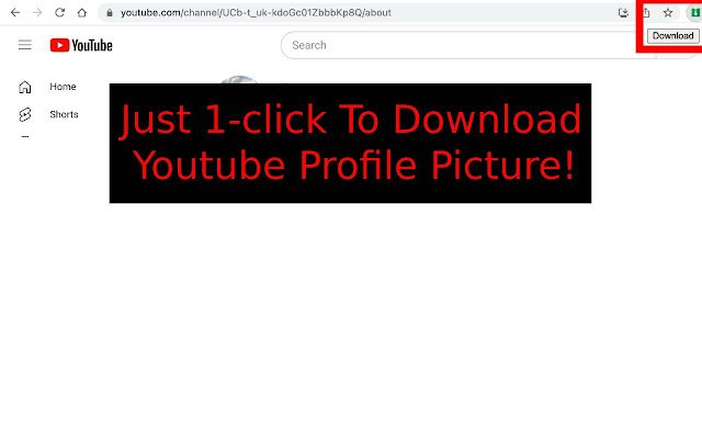 Youtube™ Profile Picture Downloader da Chrome Web Store para ser executado com o OffiDocs Chromium online