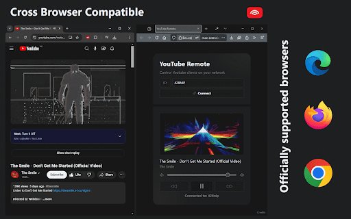 YouTube Remote  from Chrome web store to be run with OffiDocs Chromium online