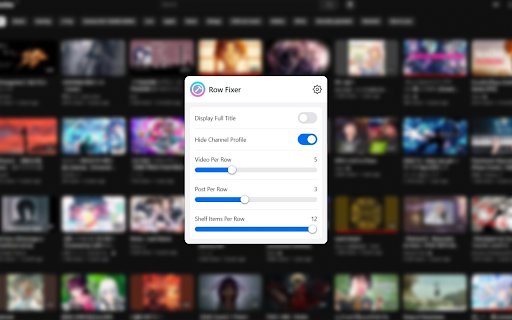 YouTube Row Fixer  from Chrome web store to be run with OffiDocs Chromium online