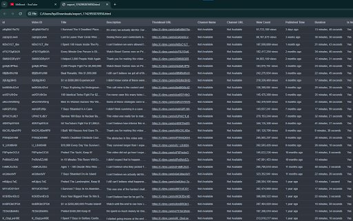 Youtube Scraper: Export Videos, Shorts, Comments  more  from Chrome web store to be run with OffiDocs Chromium online