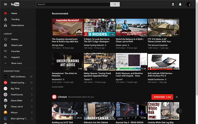 YouTube Secret Dark Mode מחנות האינטרנט של Chrome להפעלה עם OffiDocs Chromium באינטרנט