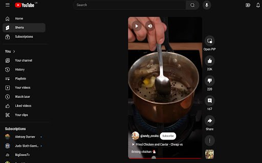 YouTube Shorts Enhancer  from Chrome web store to be run with OffiDocs Chromium online