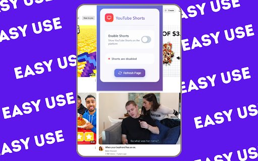 YouTube Shorts Toggle  from Chrome web store to be run with OffiDocs Chromium online YouTube Shorts Toggle  from Chrome web store to be run with OffiDocs Chromium online