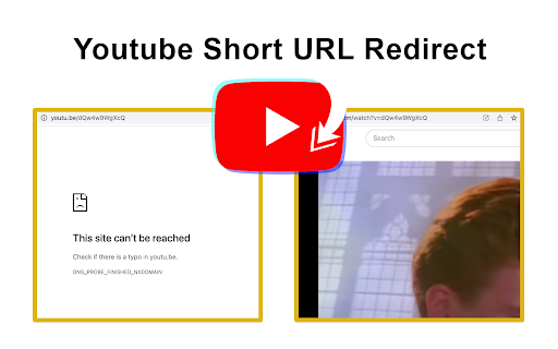 Youtube Short URL Redirect  from Chrome web store to be run with OffiDocs Chromium online
