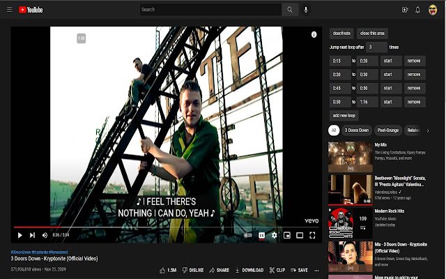 تعلم أغنية Youtube من متجر Chrome الإلكتروني ليتم تشغيلها باستخدام OffiDocs Chromium عبر الإنترنت