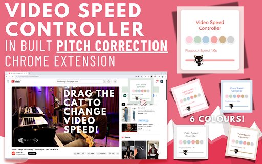 YouTube Speed Controller  from Chrome web store to be run with OffiDocs Chromium online