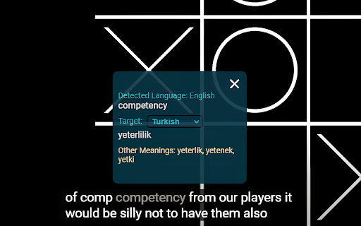 YouTube Subtitle Word Translator from Chrome web store to be run with OffiDocs Chromium online YouTube Subtitle Word Translator from Chrome web store to be run with OffiDocs Chromium online
