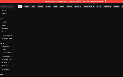 YouTube Suggestions Blocker  from Chrome web store to be run with OffiDocs Chromium online