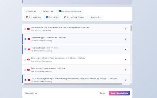 YouTube Tab Limiter  from Chrome web store to be run with OffiDocs Chromium online