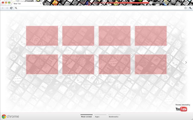 YouTube theme: frames  from Chrome web store to be run with OffiDocs Chromium online