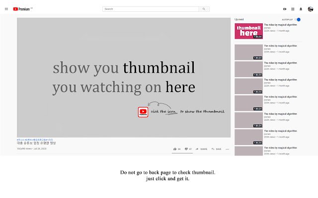 Youtube Thumbnail  from Chrome web store to be run with OffiDocs Chromium online