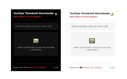 YouTube Thumbnail Downloader  from Chrome web store to be run with OffiDocs Chromium online