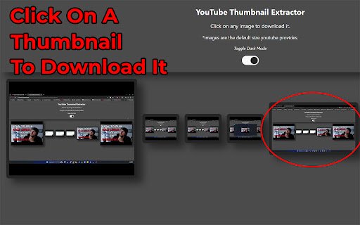 YouTube Thumbnail Extractor  from Chrome web store to be run with OffiDocs Chromium online
