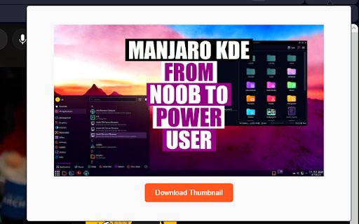 YouTube Thumbnail Grabber  from Chrome web store to be run with OffiDocs Chromium online