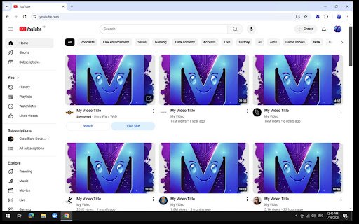YouTube Thumbnail Preview by Mivi  from Chrome web store to be run with OffiDocs Chromium online