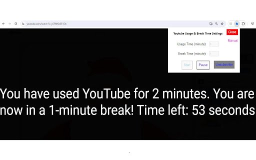 Youtube Time Limiter for Kids  from Chrome web store to be run with OffiDocs Chromium online
