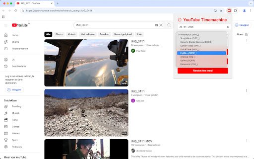 YouTube Time Machine  from Chrome web store to be run with OffiDocs Chromium online
