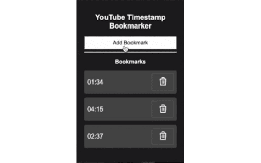 YouTube Timestamp Bookmarker  from Chrome web store to be run with OffiDocs Chromium online
