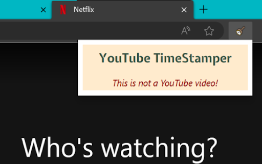 Youtube Timestamper  from Chrome web store to be run with OffiDocs Chromium online