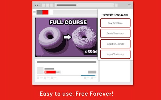 YouTube Timestamp Saver  from Chrome web store to be run with OffiDocs Chromium online