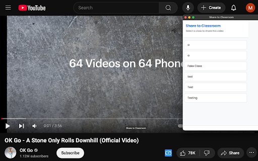 YouTube to Classroom Share from Chrome web store to be run with OffiDocs Chromium online YouTube to Classroom Share from Chrome web store to be run with OffiDocs Chromium online