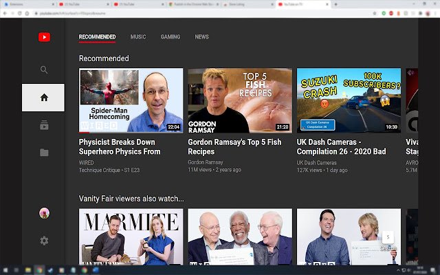 Youtube TV en PC desde la tienda web de Chrome se ejecutará con OffiDocs Chromium en línea