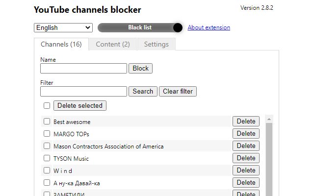 Youtube video and channel blocker  from Chrome web store to be run with OffiDocs Chromium online