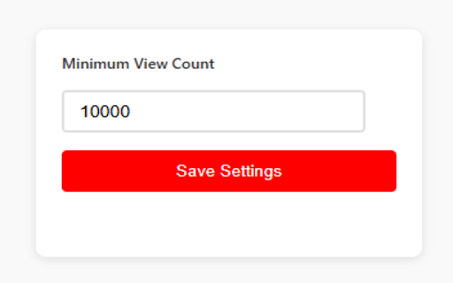 YouTube View Filter  from Chrome web store to be run with OffiDocs Chromium online