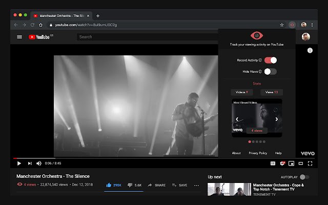 YouTube Views מחנות האינטרנט של Chrome שיופעלו עם OffiDocs Chromium באינטרנט