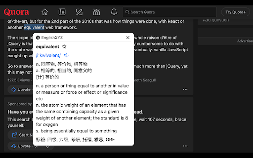 Youtube双语字幕 YouTube字幕增强 ChatGPT 翻译 EnglishXYZ  from Chrome web store to be run with OffiDocs Chromium online