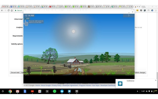 يتم تشغيل YoWindow من متجر Chrome الإلكتروني مع OffiDocs Chromium عبر الإنترنت