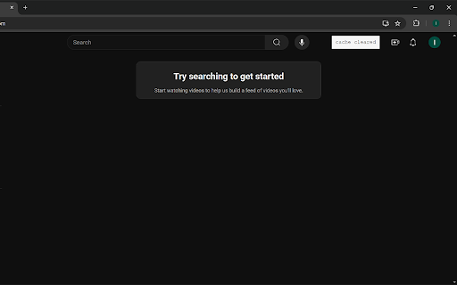 yt cache clearer  from Chrome web store to be run with OffiDocs Chromium online