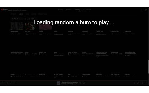 YTMusic Random Album Queuer (harsch)  from Chrome web store to be run with OffiDocs Chromium online