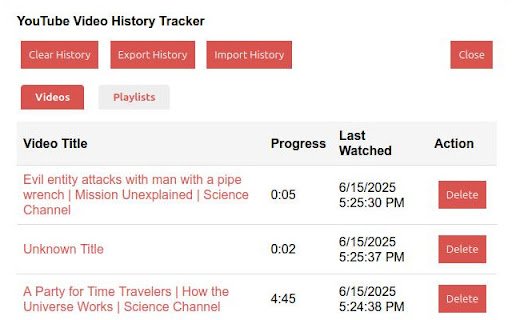 YT re:Watch  from Chrome web store to be run with OffiDocs Chromium online