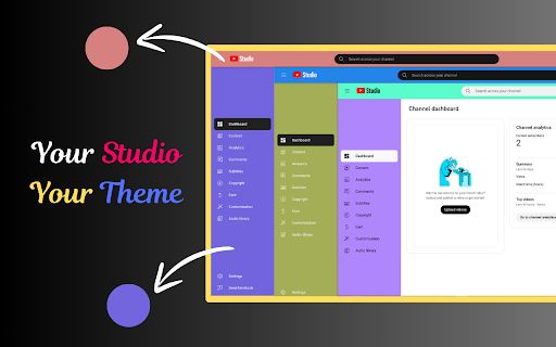 YT Studio Theme Changer  from Chrome web store to be run with OffiDocs Chromium online