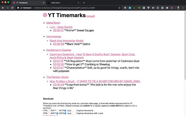 yt-tijdmarkering uit de Chrome-webwinkel om uit te voeren met OffiDocs Chromium online