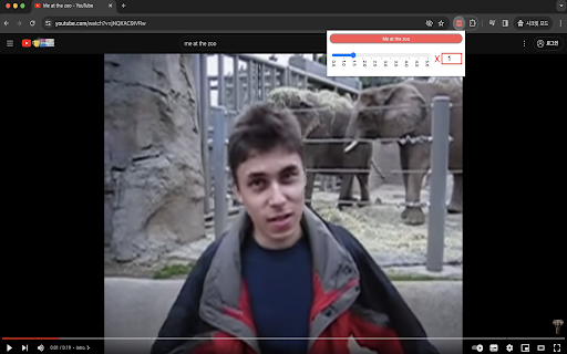 YT Vid Speed Controller  from Chrome web store to be run with OffiDocs Chromium online