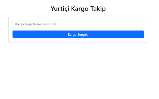 Yurtiçi Kargo Takibi from Chrome web store to be run with OffiDocs Chromium online Yurtiçi Kargo Takibi from Chrome web store to be run with OffiDocs Chromium online