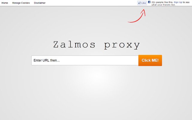 Chrome वेब स्टोर से Zalmos वेब प्रॉक्सी को OffiDocs क्रोमियम ऑनलाइन के साथ चलाया जाएगा