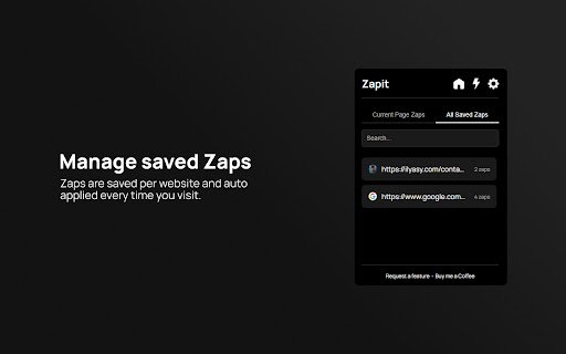 Zapit Click to Remove Element  from Chrome web store to be run with OffiDocs Chromium online