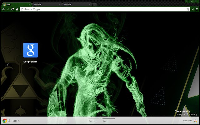 Zelda Dark Green Alternative uit de Chrome-webwinkel voor gebruik met OffiDocs Chromium online