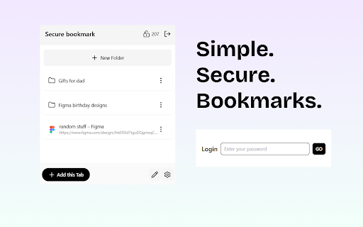 Zelix Secure Bookmarks  from Chrome web store to be run with OffiDocs Chromium online