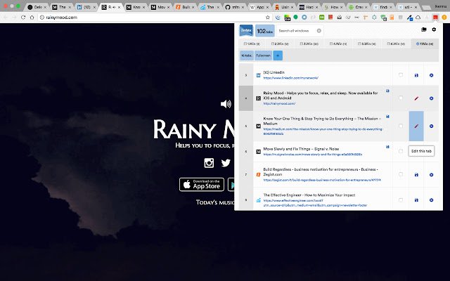 ZenTabz  from Chrome web store to be run with OffiDocs Chromium online