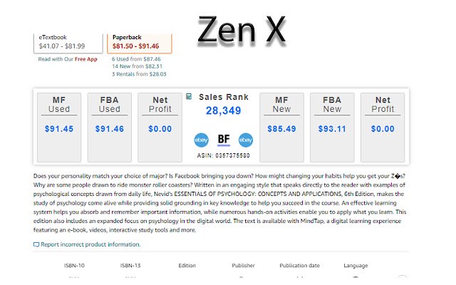ZenX  from Chrome web store to be run with OffiDocs Chromium online