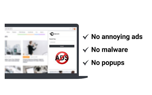 ZeroAds  from Chrome web store to be run with OffiDocs Chromium online