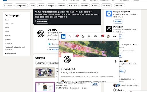 ZeroClick Content Preview  from Chrome web store to be run with OffiDocs Chromium online