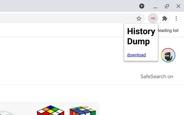 Z History Dump  from Chrome web store to be run with OffiDocs Chromium online